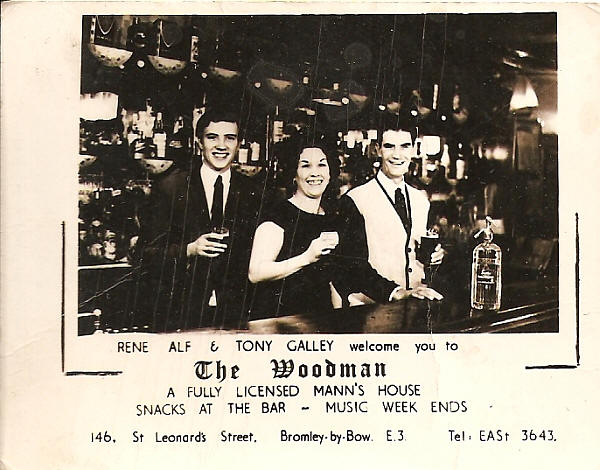 The Woodman, 146 St Leonards street, Bromley by Bow E3 - 1960 to `1964