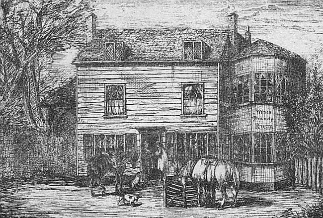 The Crown Inn, Dulwich - in 1875