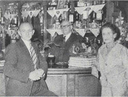 Mr & Mrs Dellow and their son Leslie at the Forest Hill Tavern, Camberwell - in 1961