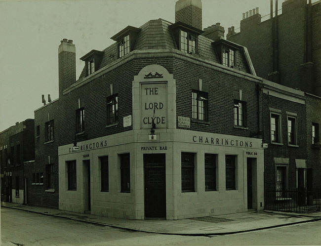 Lord Clyde, 3 Bethwin Road, Camberwell SE5 - in 1938
