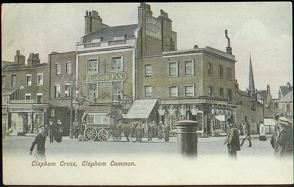 Plough Inn, Clapham Cross - in 1907