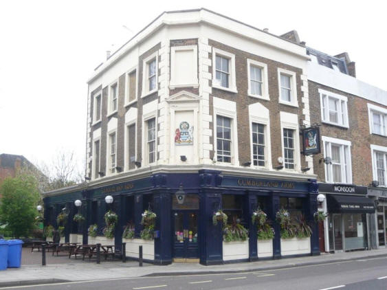 Cumberland Arms, 29 North End Road, W14 - in April 2009