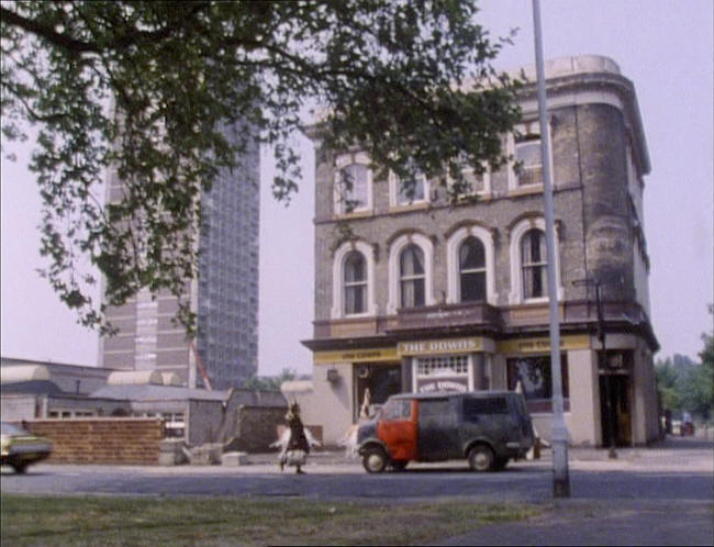 Downs Hotel, 75 Downs Road, Lower Clapton, Hackney E5 from  the BBC TV series Johnny Jarvis, 1983.