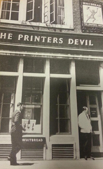 Printers Devil, 98 Fetter Lane - in 1957