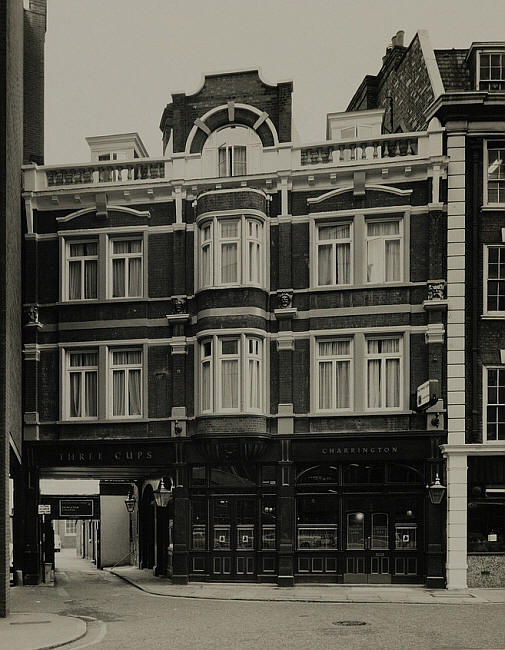 Three Cups, 22 Sandland Street, Bedford Row, Holborn