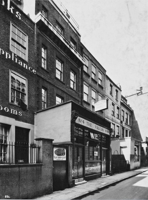 The Falcon, Pemberton Row EC4 in 1930