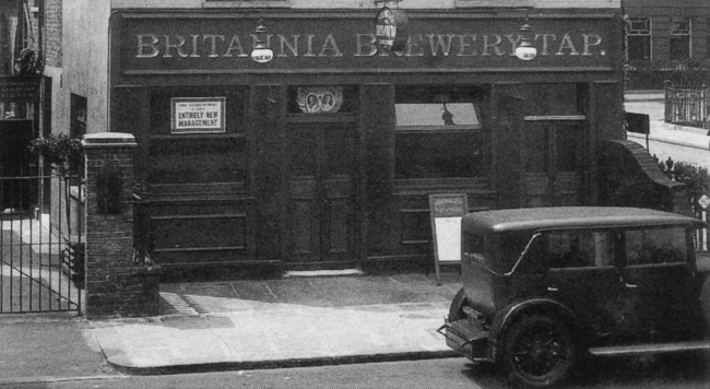 Britannia Brewery Tap, 1 Allen street, Kensington W8 at the corner of Wynnstay Gardens