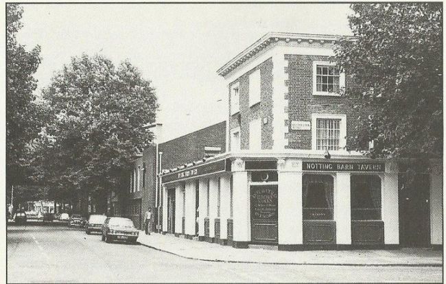 Notting Barn Tavern, 40 Silchester road  W10 in the 1970s