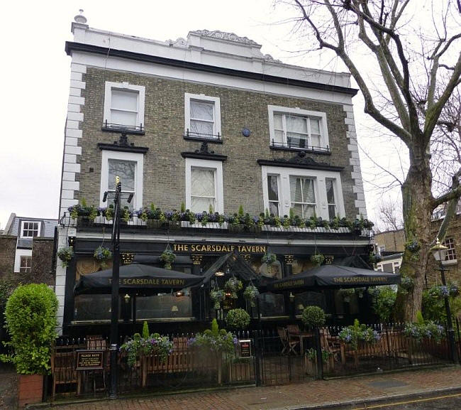 Scarsdale Arms, 23A Edwardes Square, W8 - in March 2013