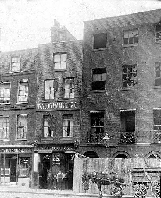 The Bunch of Grapes, Narrow Street, Limehouse - Licensee W Higgins