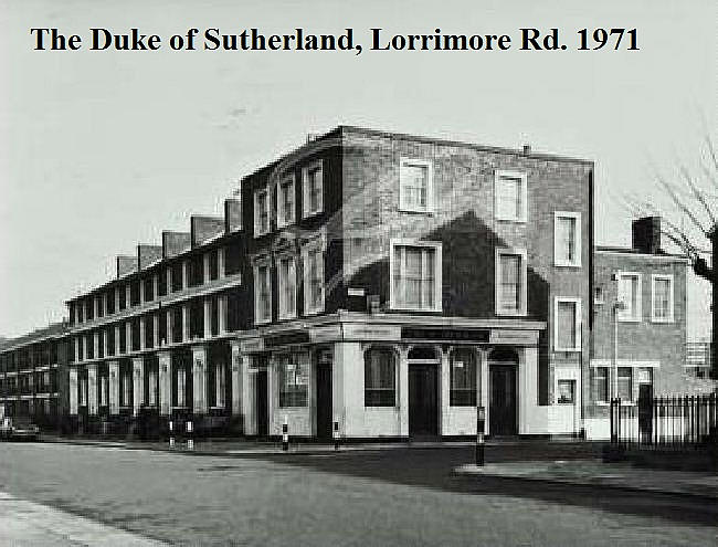 Duke of Sutherland, 51 Lorrimore Road, Walworth, Newington SE17 - in 1971