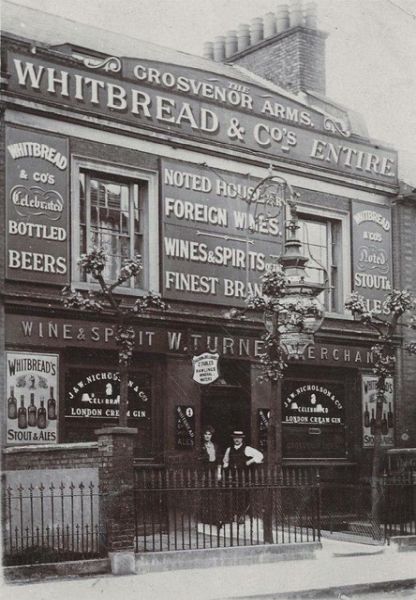 Grosvenor Arms, 108 Grosvenor Terrace, Newington SE5 - circa 1910 with licensee W Turner