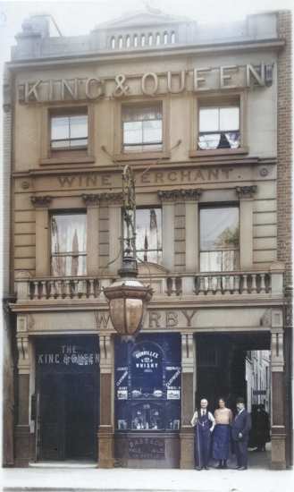 King & Queen, 105 Newington Butts, Newington SE11 Colourised