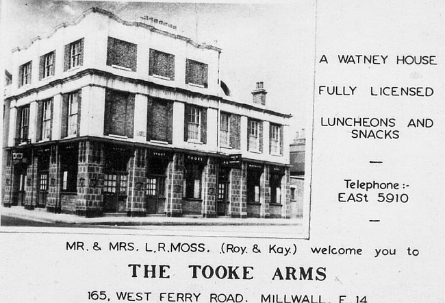 Tooke Arms, 165 West Ferry Road - Mr & Mrs L R Moss