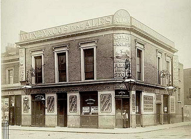 Alma Tavern, 29 Alma Street, Shoreditch - licensee W Elledge