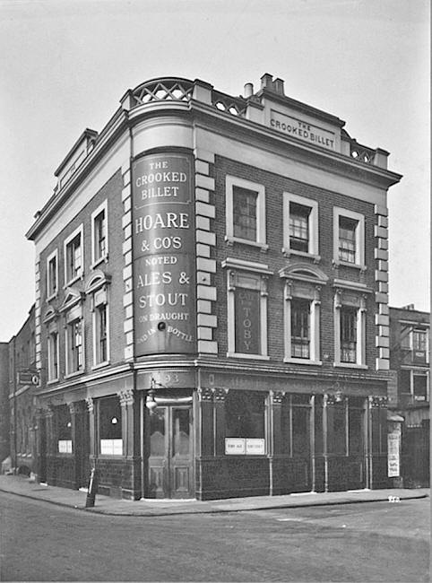 Crooked Billet, 93 Hoxton Street and Fanshaw street, Shoreditch  - circa 1930