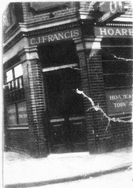 The Foresters, Arline Street circa 1930's - C J Francis name is above the doorway