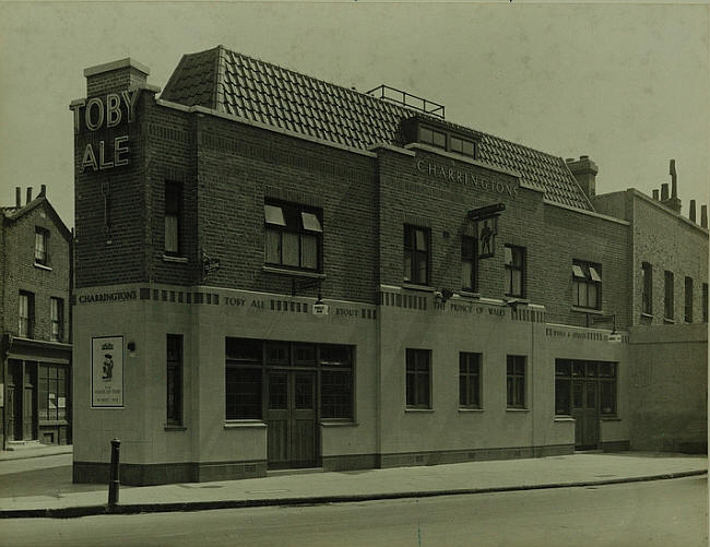 Prince of Wales, 13 Hyde Road, Shoreditch N1 - in 1939