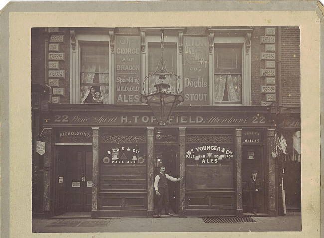 George & Dragon, 22 Greek Street, Soho W1 - circa 1911 - licensee H Topsfield