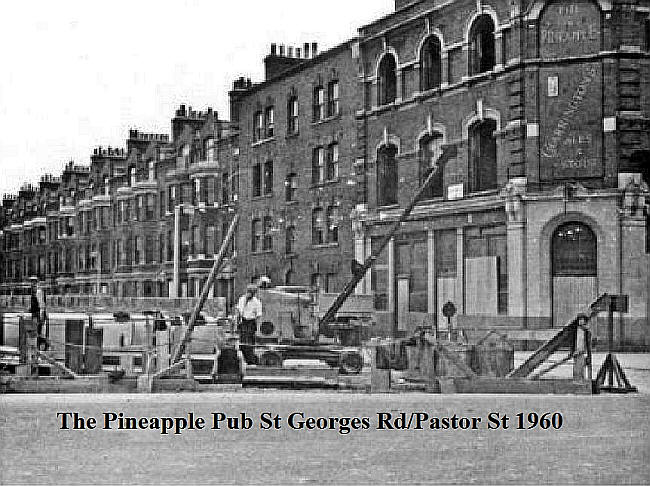 Pineapple, 7 St Georges Road / Pastor Street, SE1 - in 1960