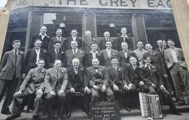 The Grey Eagle, 52 Grey Eagle Street, Spitalfields - Mens outing to Margate Sunday August 10th 1947