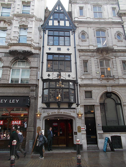 Old Cock Tavern, 22 Fleet Street, EC4 - in February 2019