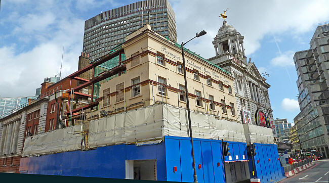 Duke of York, 130 - 134 Victoria Street SW1E - in October 2014 being demolished