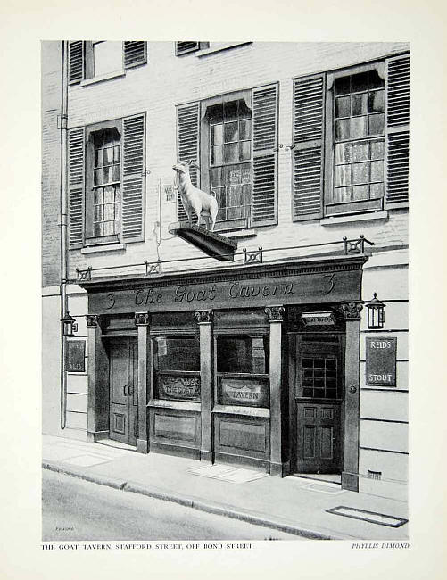 The Goat Tavern, Stafford Street, off Bond Street - in 1948