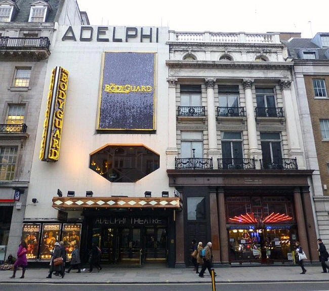 The same view of the Adelphi Theatre in 2013
