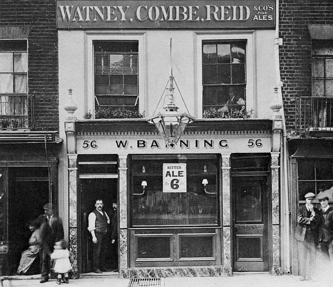Bakers Arms, 56 Euston Street, St Pancras NW1  - circa 1910 with landlord W Banning