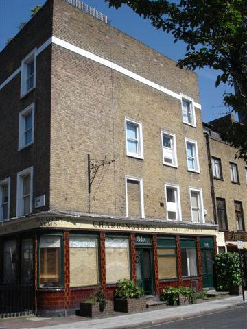 Bromley Arms, 84 Cleveland Street, W1 - in May 2007