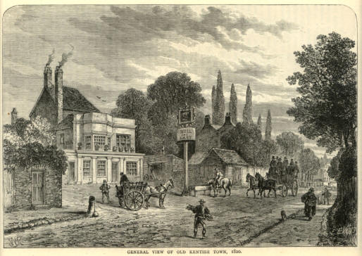 Bull & Last, Kentish Town - in 1820