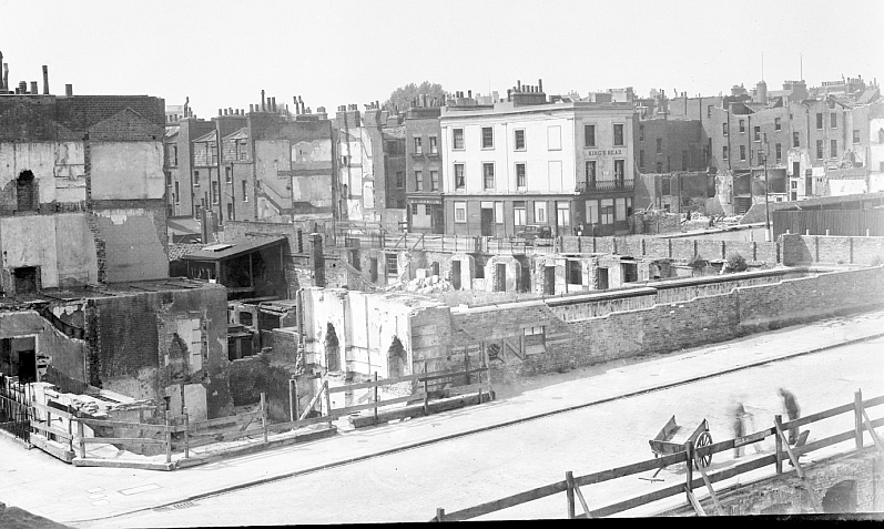 Cumberland Market after the ravages of bombing and V1 rockets during World War 2 (Professional Photographer is Douglas Burn, 69 Albany Street NW1)