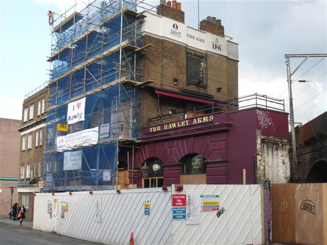 Hawley Tavern, 2 Castlehaven Road, NW1 - in April 2008