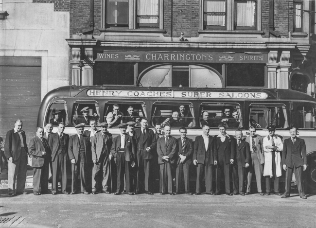 Laurel Tree pub outing, Camden Town - circa 1940s