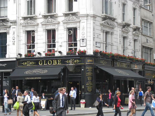 Globe Tavern, 83 - 85 Moorgate, London- in July 2013