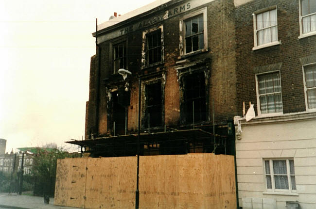 Allen Arms, 8 Allen Road N16 - in 1993 after a fire