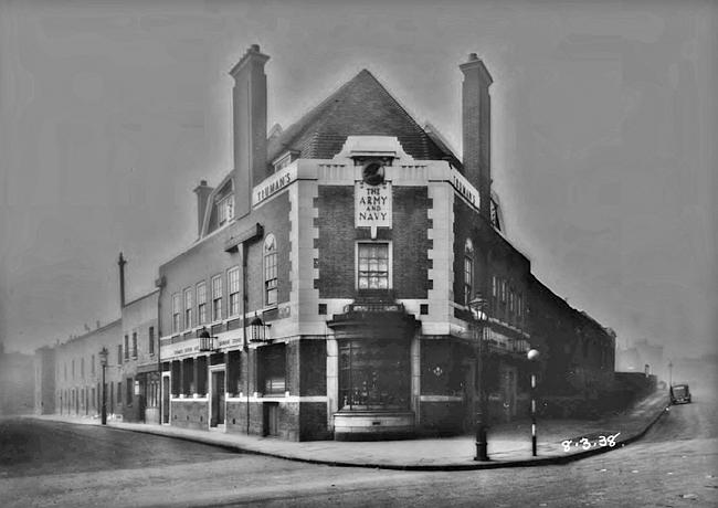 Army & Navy, 1 St. Matthias road & Boleyn road, Stoke Newington N16 - on 8th March 1938