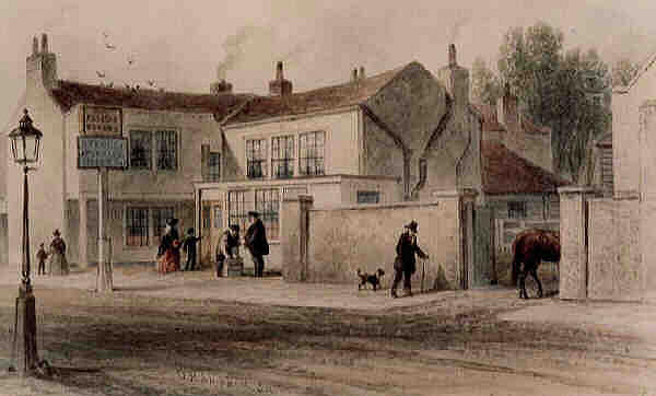 Falcon Tavern, Church Street, Stoke Newington - in 1844