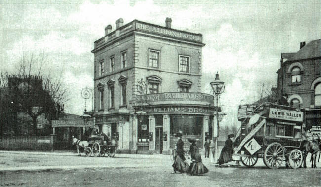 The Albion Hotel in Albion Road / Clissold Road, Stoke Newington N16, with Williams Brothers clearly stated above the entrance