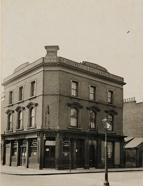 Nevill Arms, 31 Nevill Road, Stoke Newington - in 1921 Licensee is L E Kirby