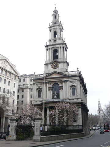 St Mary le Strand - in March 2008