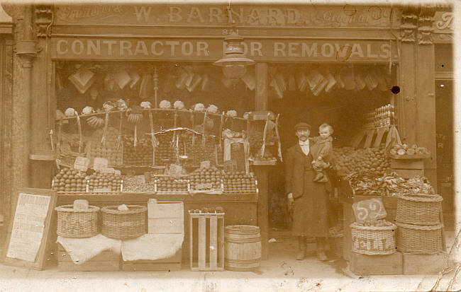 The greengrocer is my Grandfather, Walter James Barnard; he moved his business from 841 to 835 High road, just 3 doors away upon the conversion.