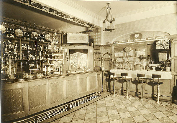 Punch House Saloon Bar and Snack Bar - in 1929