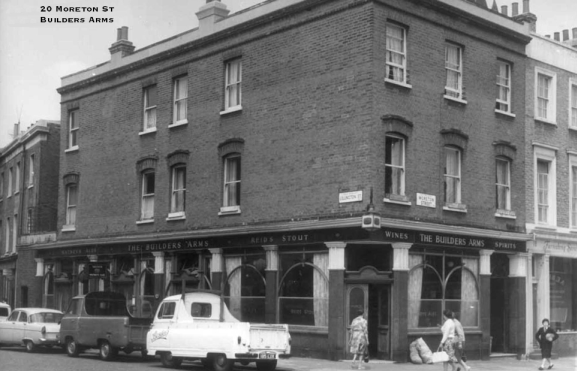 Builders Arms, 20 Moreton Street, Westminster SW1 - circa 1963