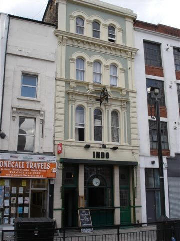 Blue Anchor, 133 Whitechapel Road. Present building dates from 1860. Pub still exists and was re-named Indo in 2000 - picture taken in August 2006