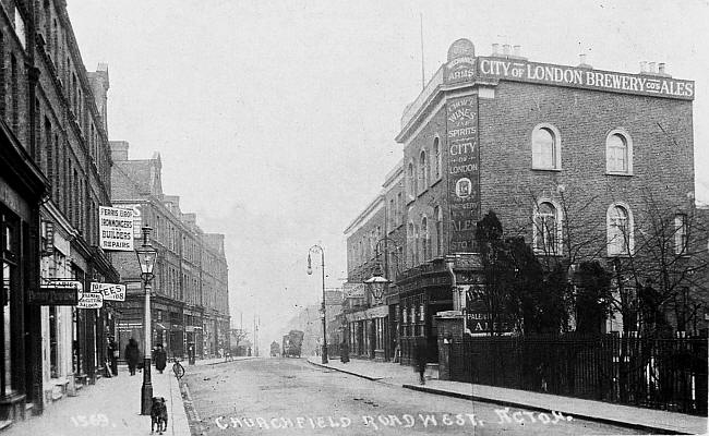 Mechanics Arms, 115 Churchfield Road, Acton W3 - in circa 1900