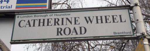 The pub name is remembered in a street sign - in January 2010