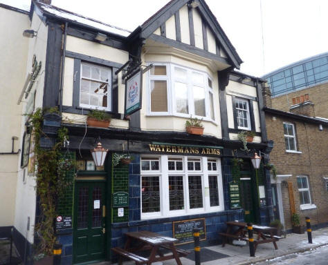 Waterman’s Arms, 1 Ferry Lane, Brentford - in January 2010