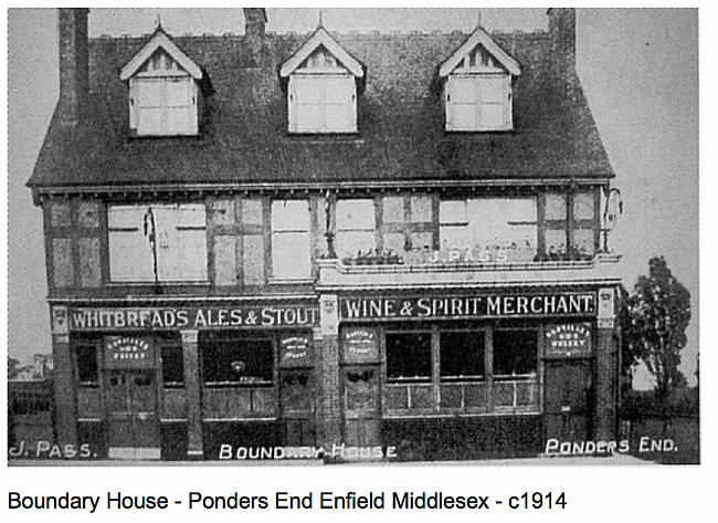 Boundary House, Ponders End, Enfield - circa 1914